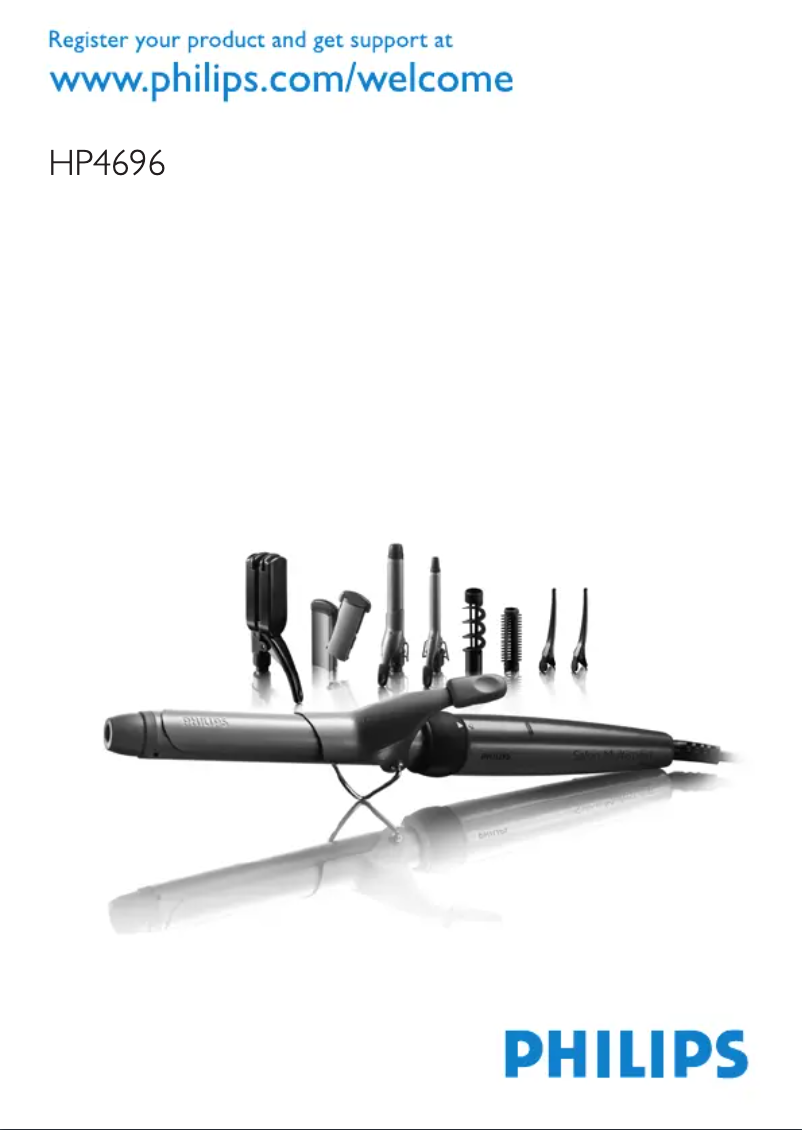 Image de la première page du manuel de l'appareil SalonMultistylist HP4696