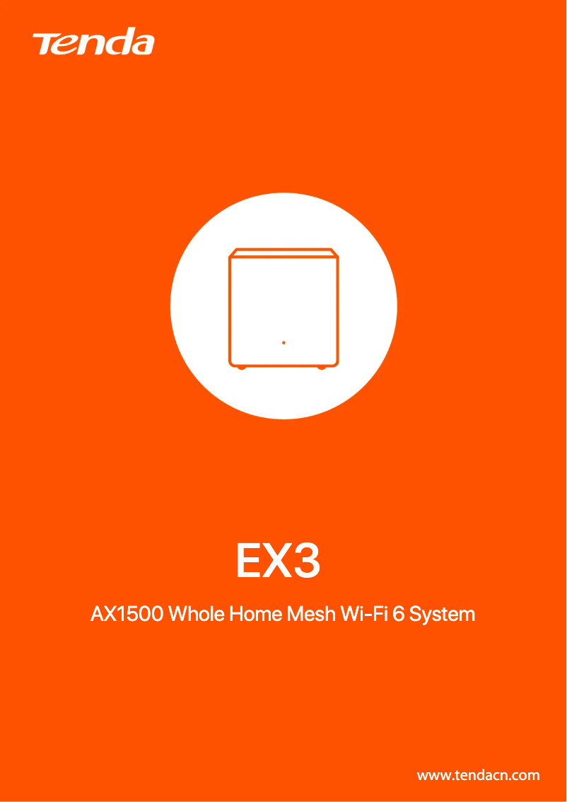 Page n°1 - Fiche technique Tenda EX3
