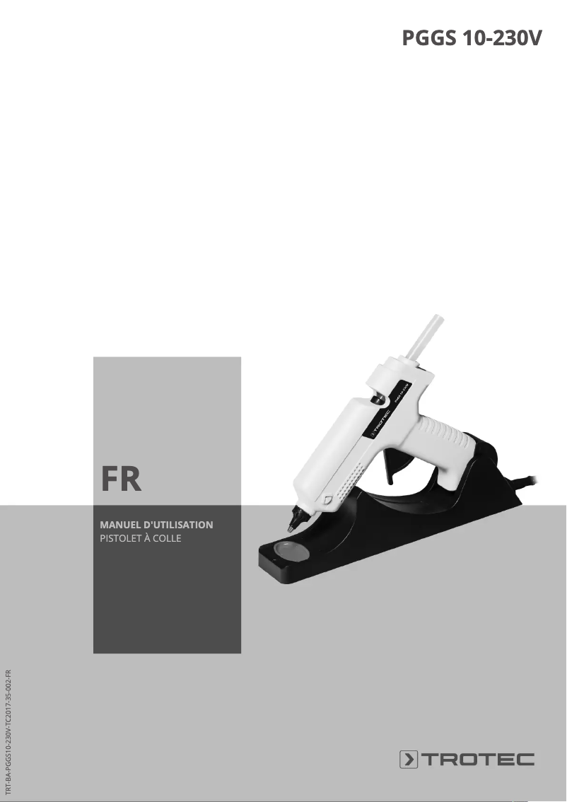 Page n°1 - Manuel utilisateur Trotec PGGS 10‑230V
