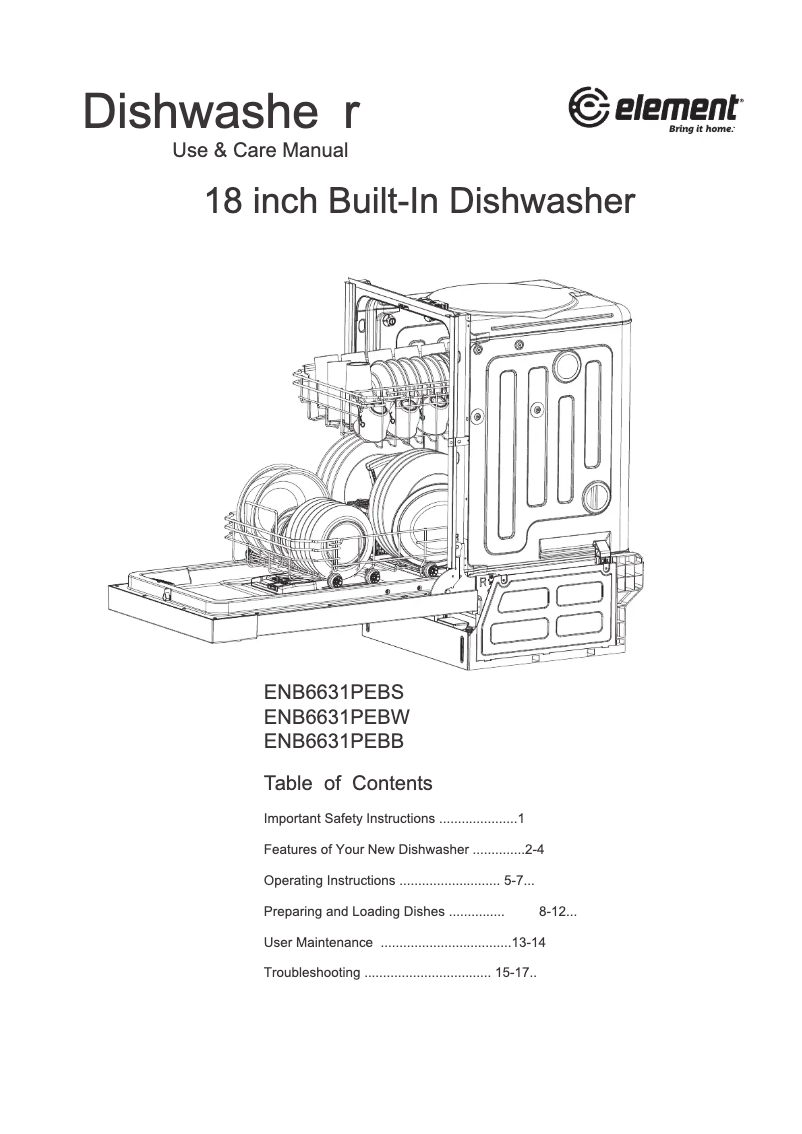 Page 1 de la notice Manuel utilisateur Element ENB6631PEBW