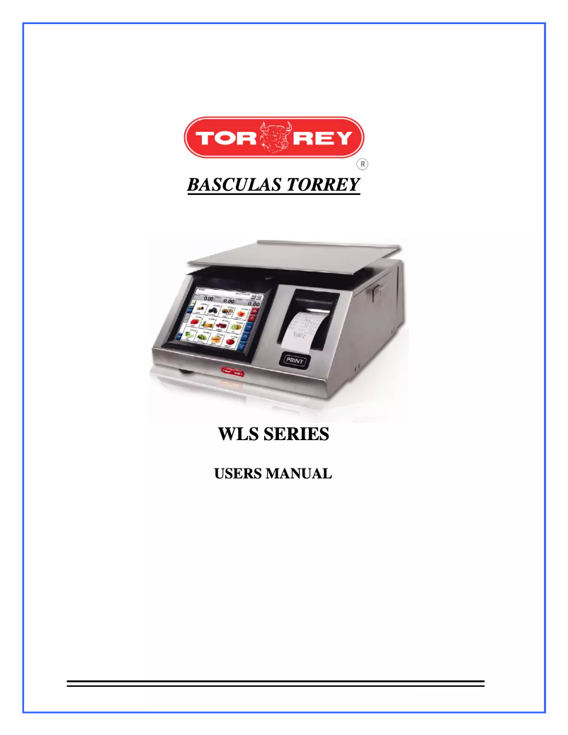 Page n°1 - Manuel utilisateur Tor Rey WLS-40L