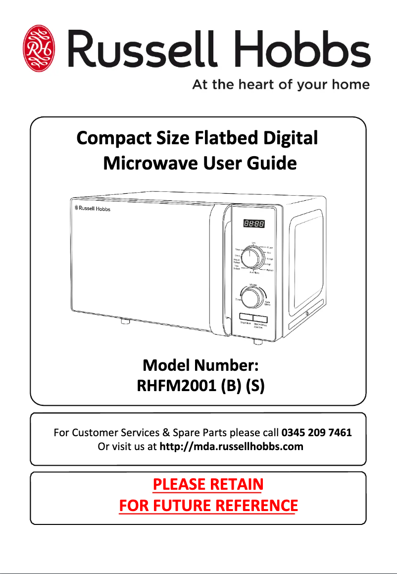 Página 1 del manual Manual de usuario Russell Hobbs RHFM2001S
