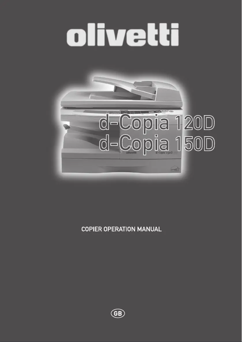 Page n°1 - Manuel utilisateur Olivetti d-Copia 120D