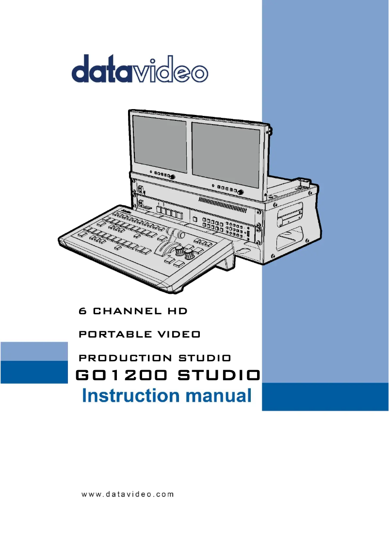 Page 1 de la notice Manuel utilisateur DataVideo GO 1200 Studio