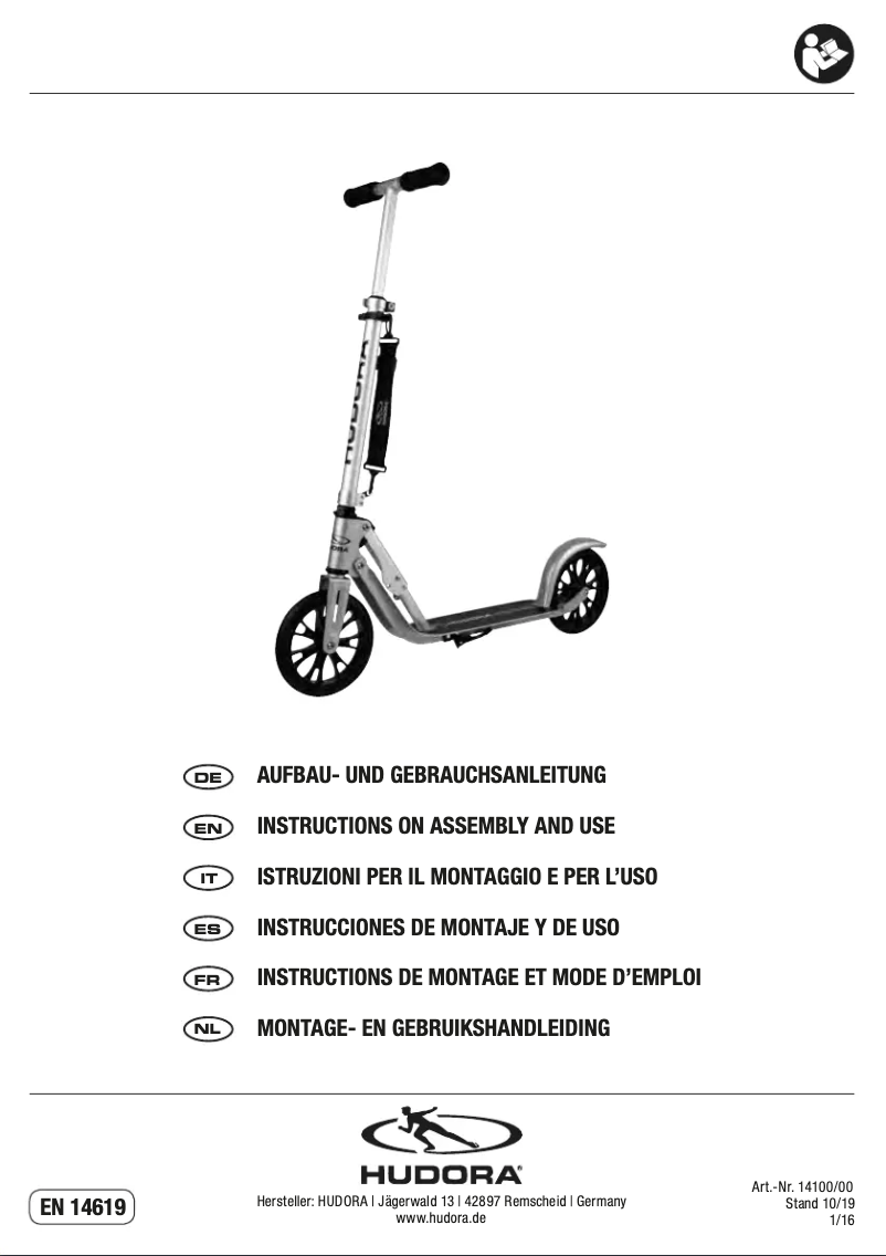 Page 1 de la notice Manuel utilisateur Hudora Big Wheel Crossover 205