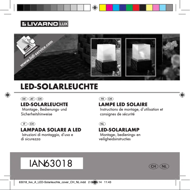 Page n°1 - Manuel utilisateur Livarno Lux Z32102A