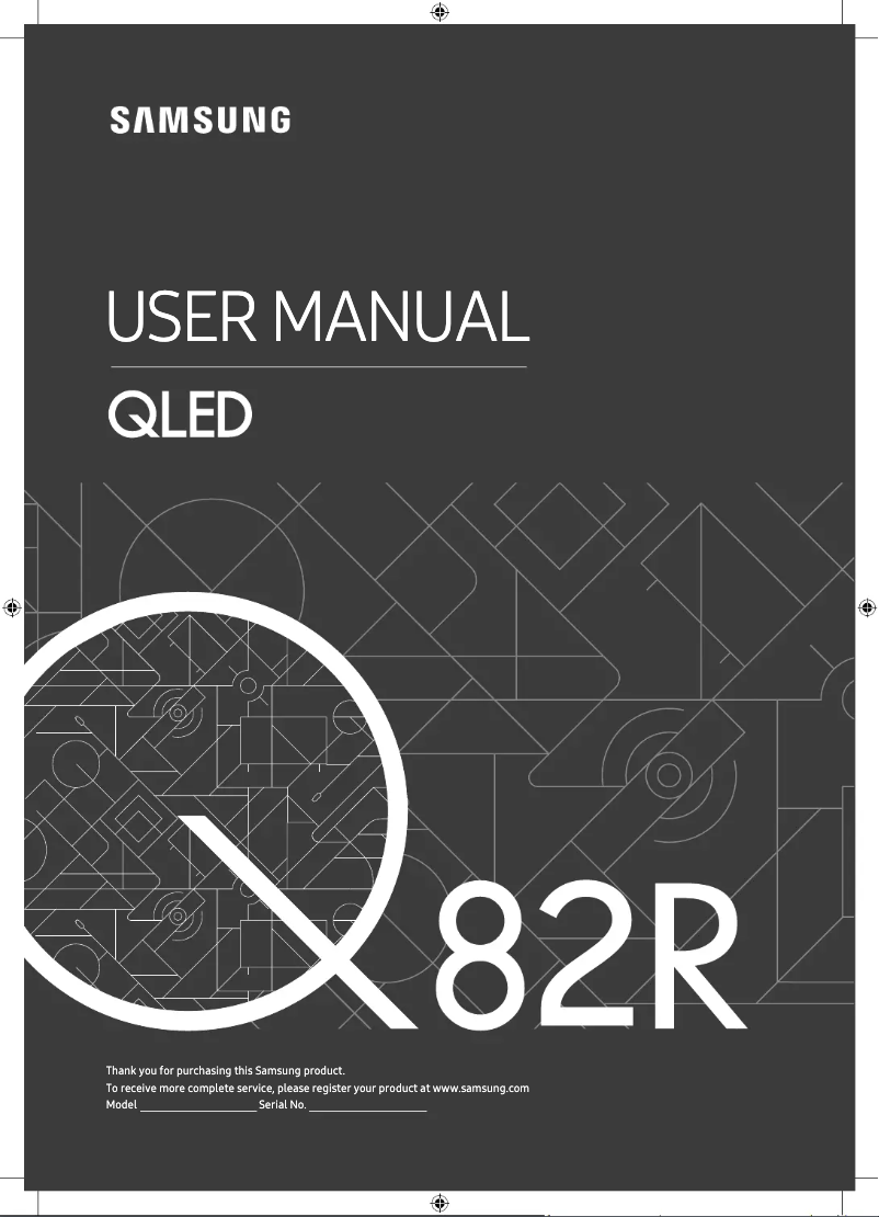 Page n°1 - Manuel utilisateur Samsung GQ55Q82RGT