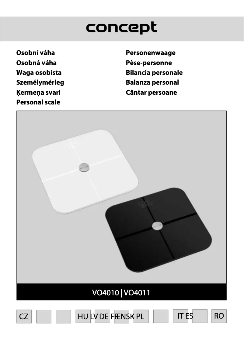 Page n°1 - Manuel utilisateur Concept Perfect Health VO4010