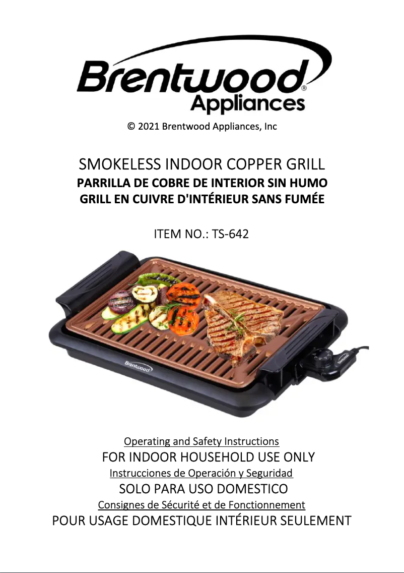 Página 1 del manual Manual de usuario Brentwood TS-642