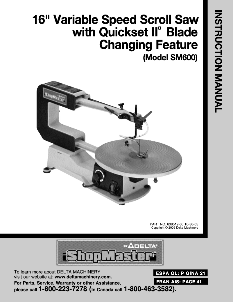 Page n°1 - Manuel utilisateur Black & Decker SM600