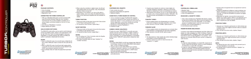 Page n°1 - Manuel utilisateur dreamGEAR Turbo (PS2)