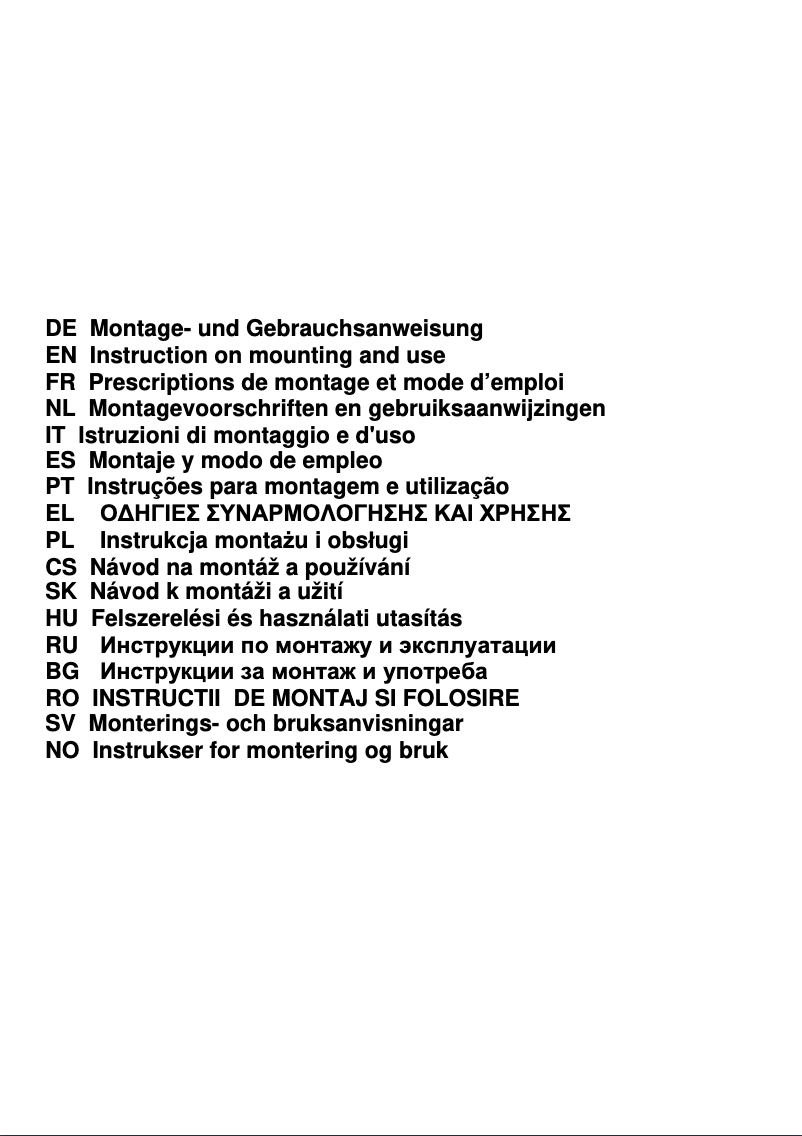 Imagen de la primera página del manual del dispositivo Elisummer SE ST F.X F/80