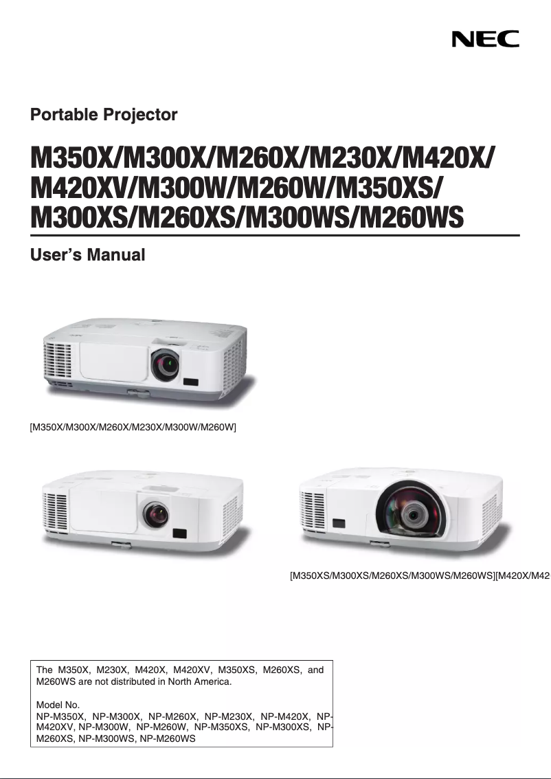 Image de la première page du manuel de l'appareil M300W
