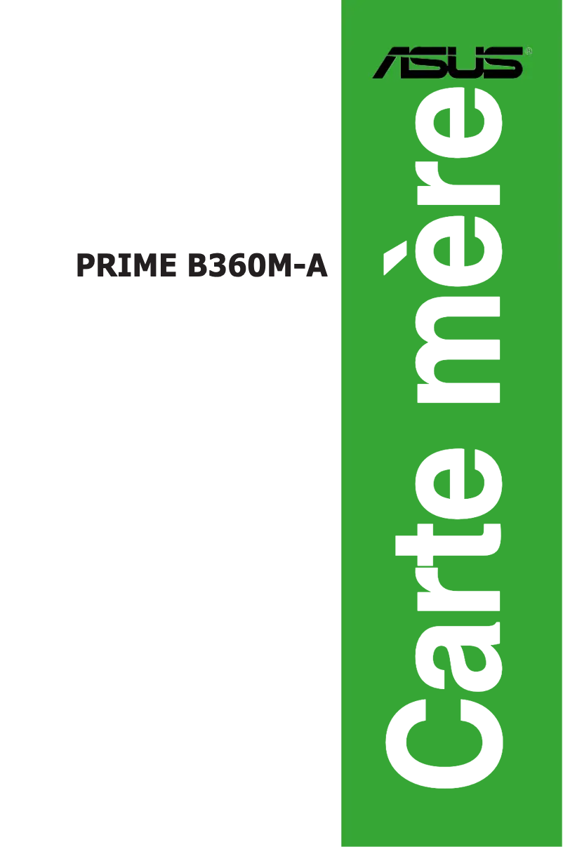 Page 1 de la notice Manuel utilisateur Asus PRIME B360M-A/CSM