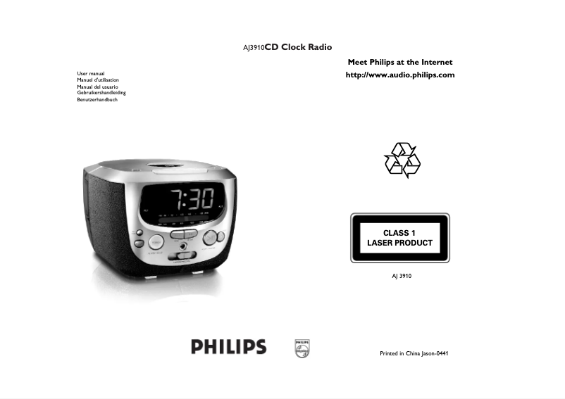 Página 1 del manual Manual de usuario Philips AJ3910