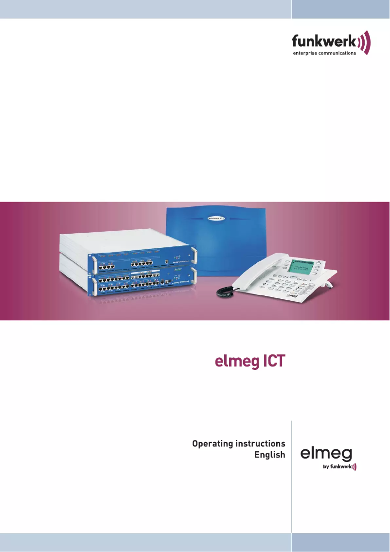 Page n°1 - Manuel utilisateur Teldat Elmeg ICT88