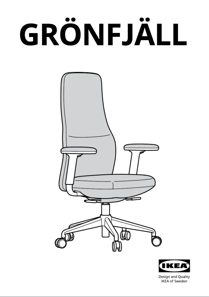 Page 1 de la notice Manuel utilisateur Ikea GRÖNFJÄLL 805.329.24