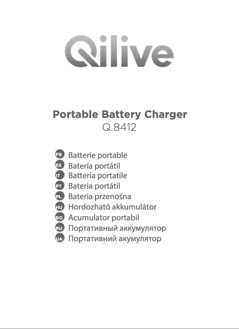 Page 1 de la notice Manuel utilisateur Qilive Q.8412