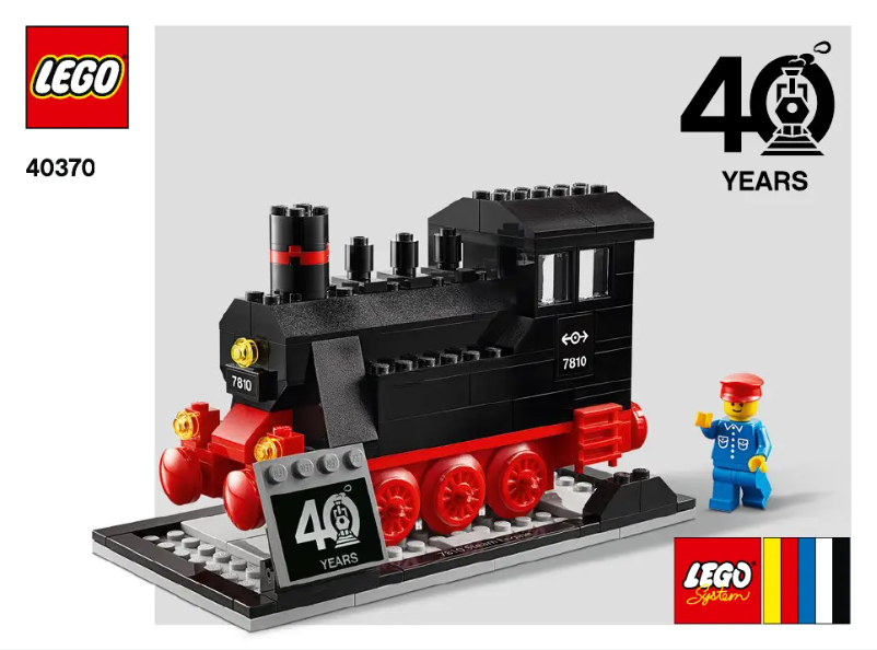Page 1 de la notice Manuel utilisateur Lego Trains 40370