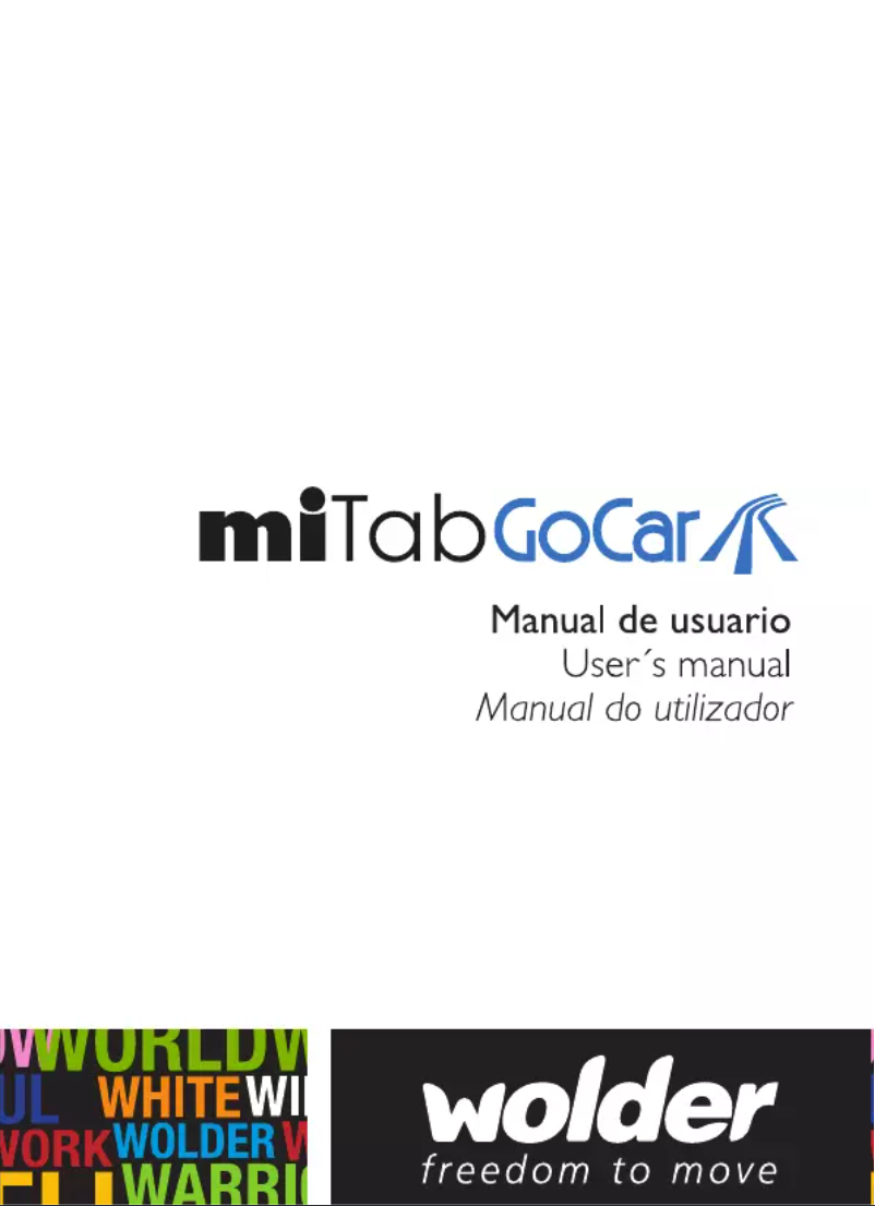 Image de la première page du manuel de l'appareil MiTab GoCar
