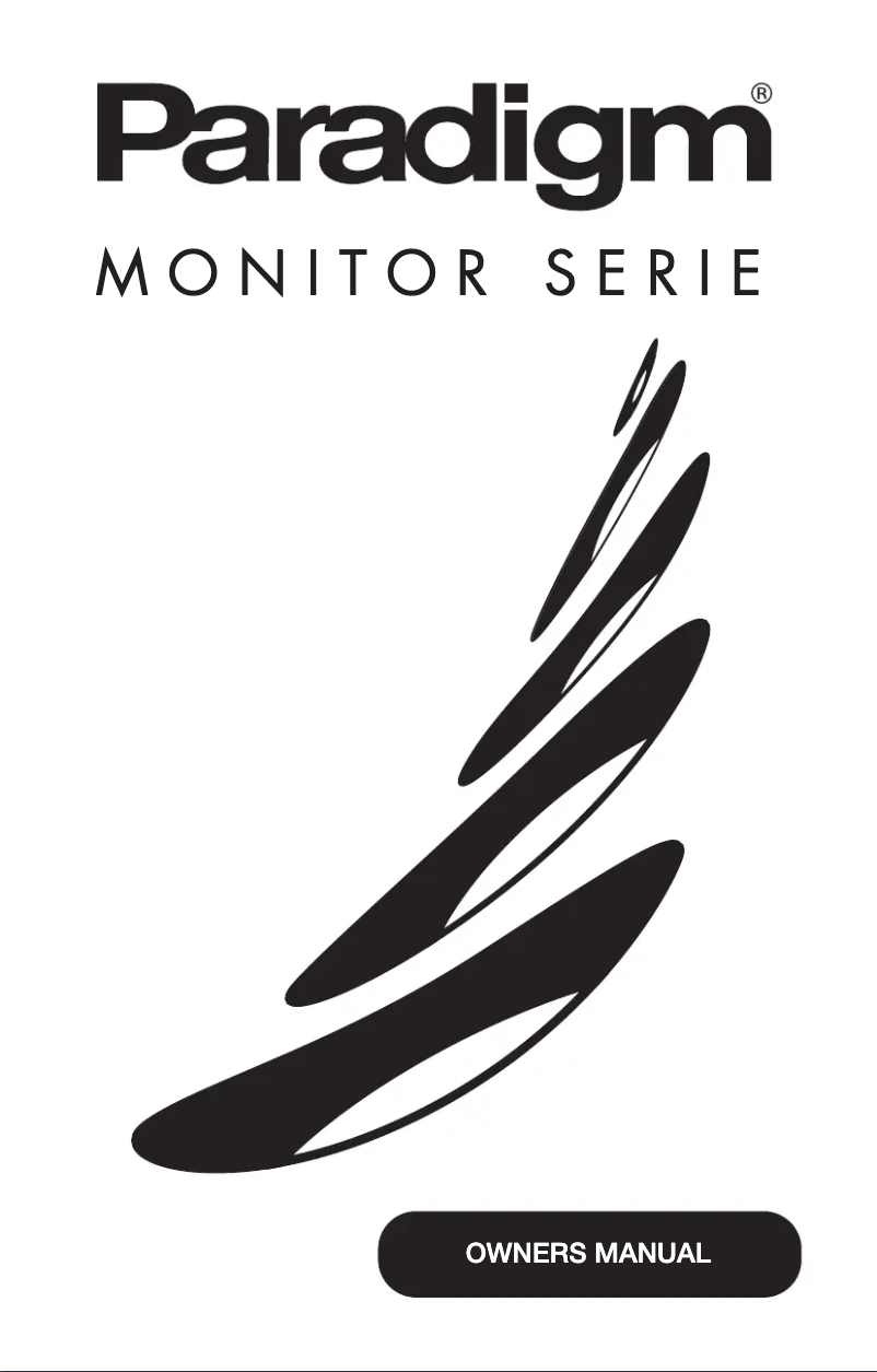 Page n°1 - Manuel utilisateur Paradigm Atom Monitor v7
