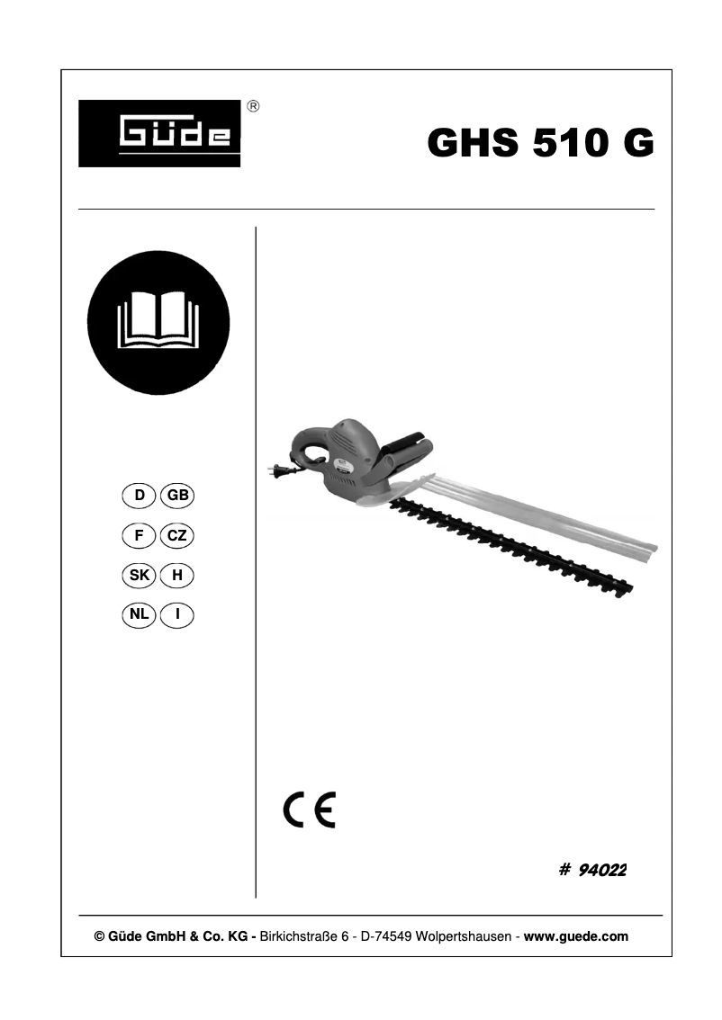 Image de la première page du manuel de l'appareil HS 510
