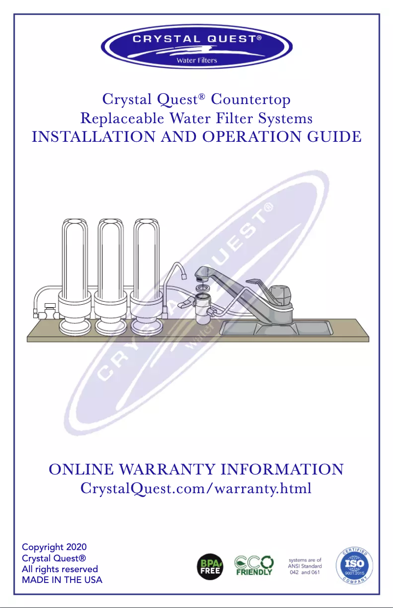 Page 1 de la notice Manuel utilisateur Crystal Quest CQE-CT-00176