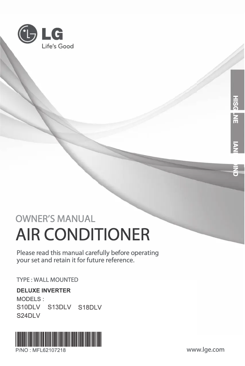 Page 1 de la notice Manuel utilisateur LG SN13DLV