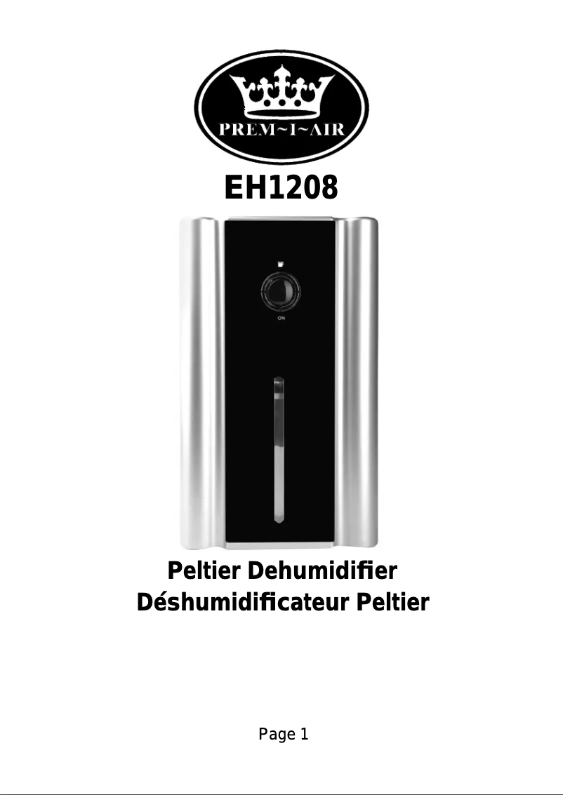 Page n°1 - Manuel utilisateur Prem-I-Air EH1208