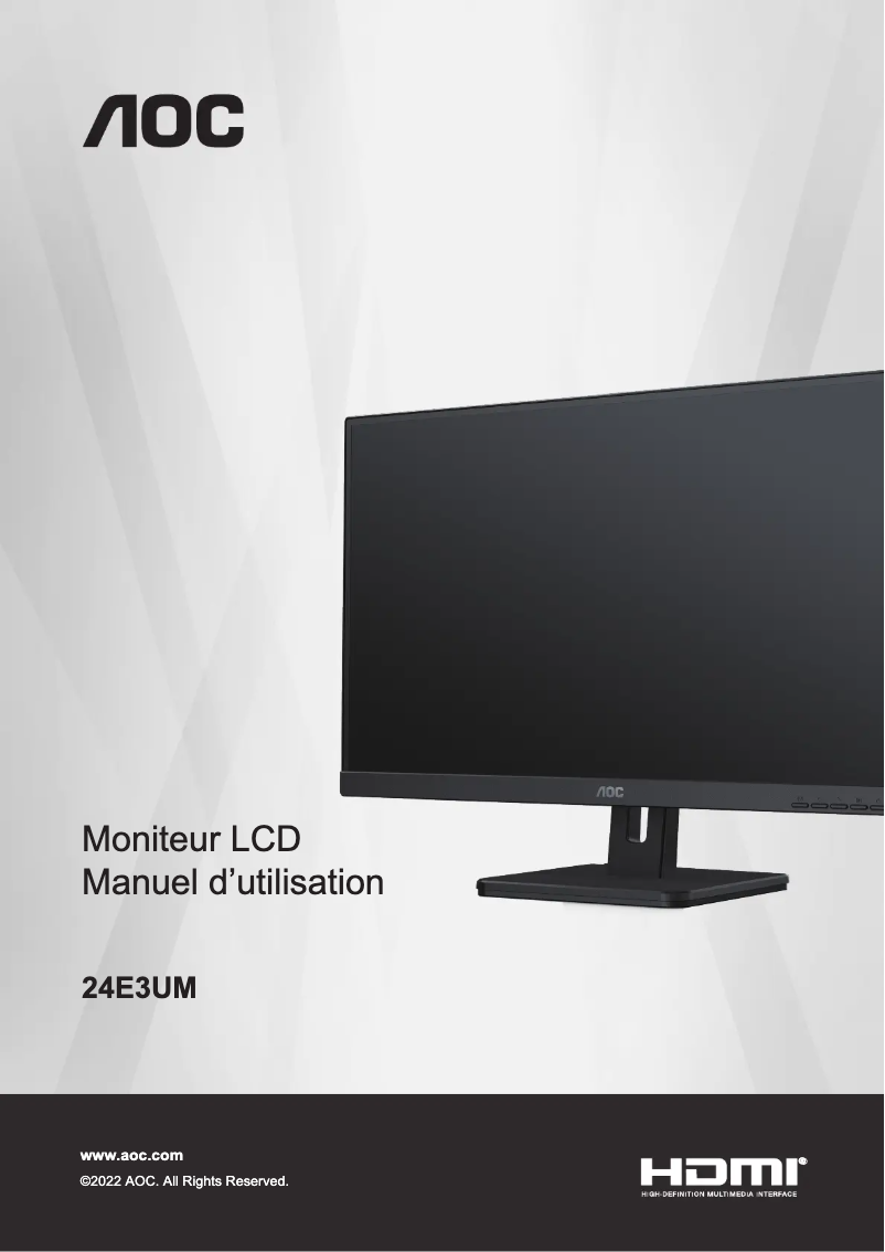 Image de la première page du manuel de l'appareil 24E3UM