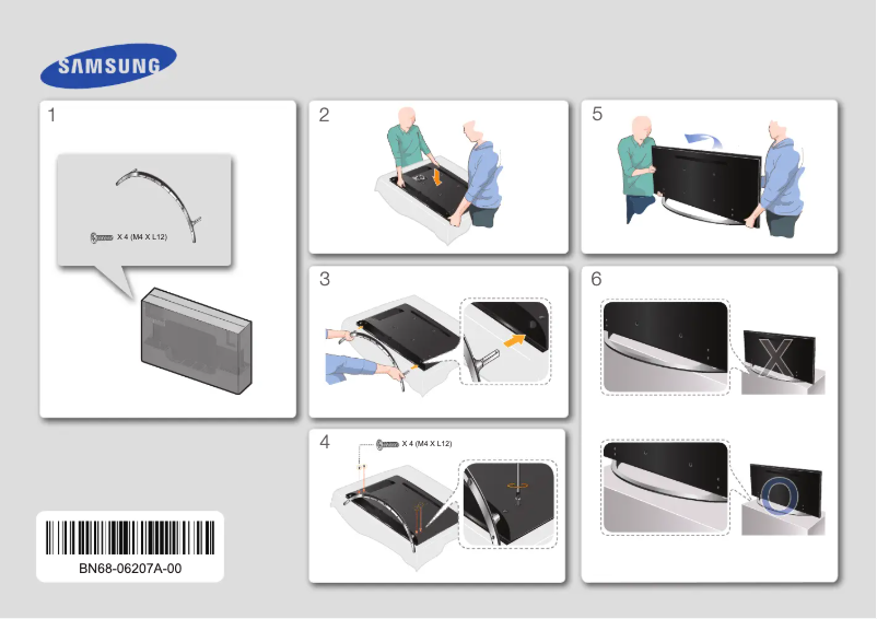 Page n°1 - Guide d'installation Samsung UE22H5600AK
