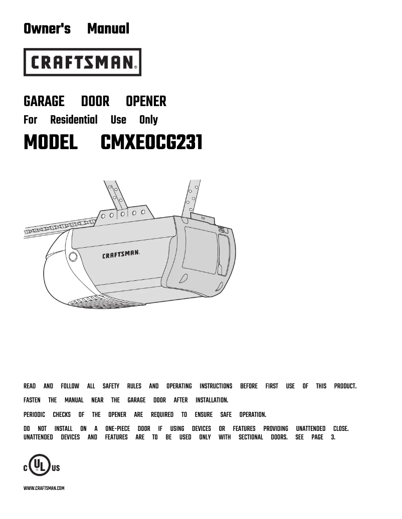 Image de la première page du manuel de l'appareil CMXEOCG231