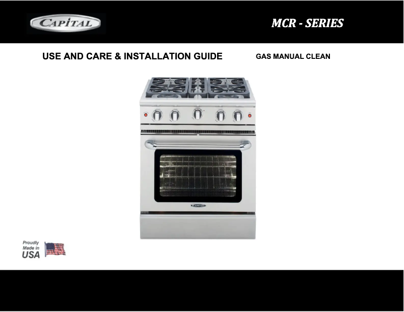 Page n°1 - Manuel utilisateur Capital MCR486B-N