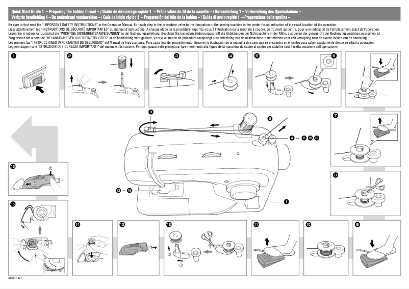Page n°1 - Guide de démarrage rapide Brother BM-2700