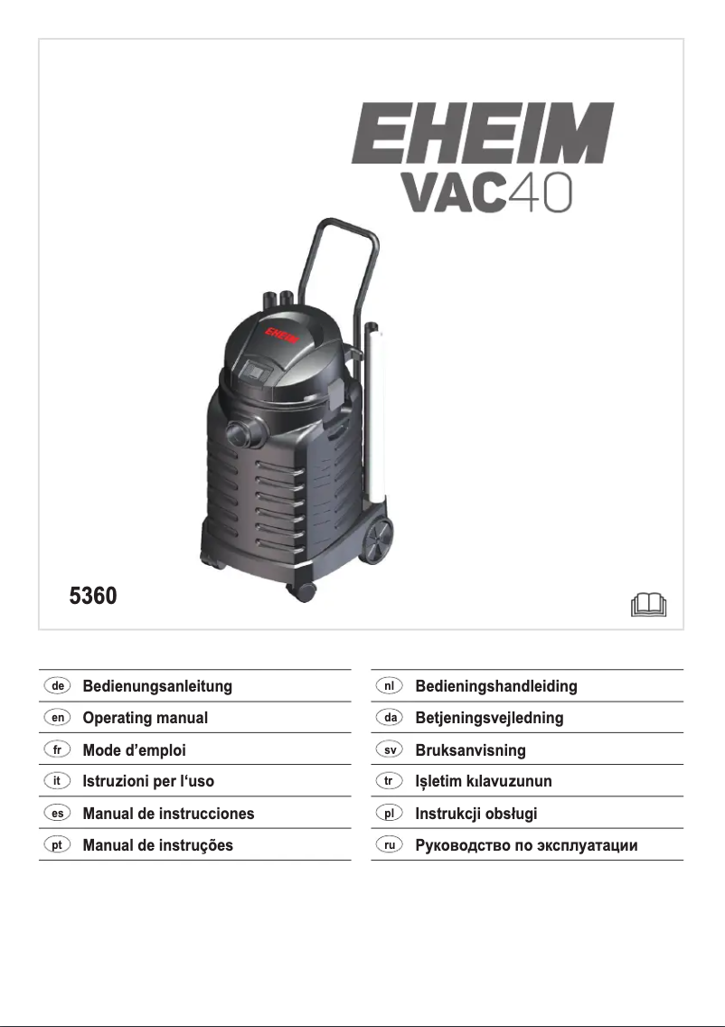 Page n°1 - Manuel utilisateur Eheim VAC40