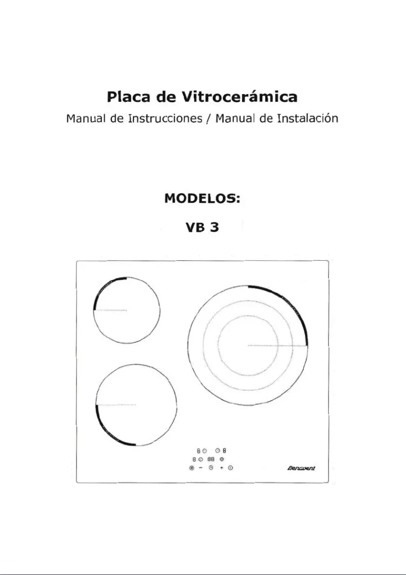 Page n°1 - Manuel utilisateur Benavent VB 3