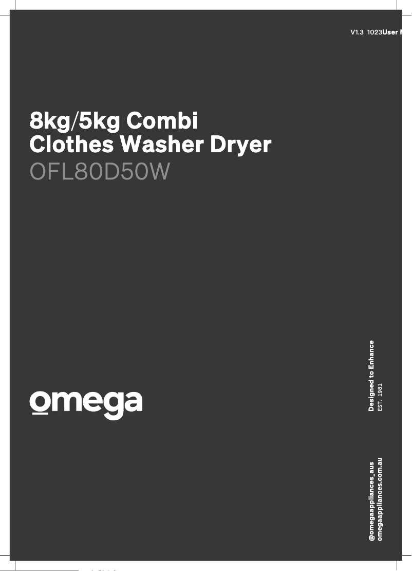 Page n°1 - Manuel utilisateur Omega OFL80D50W