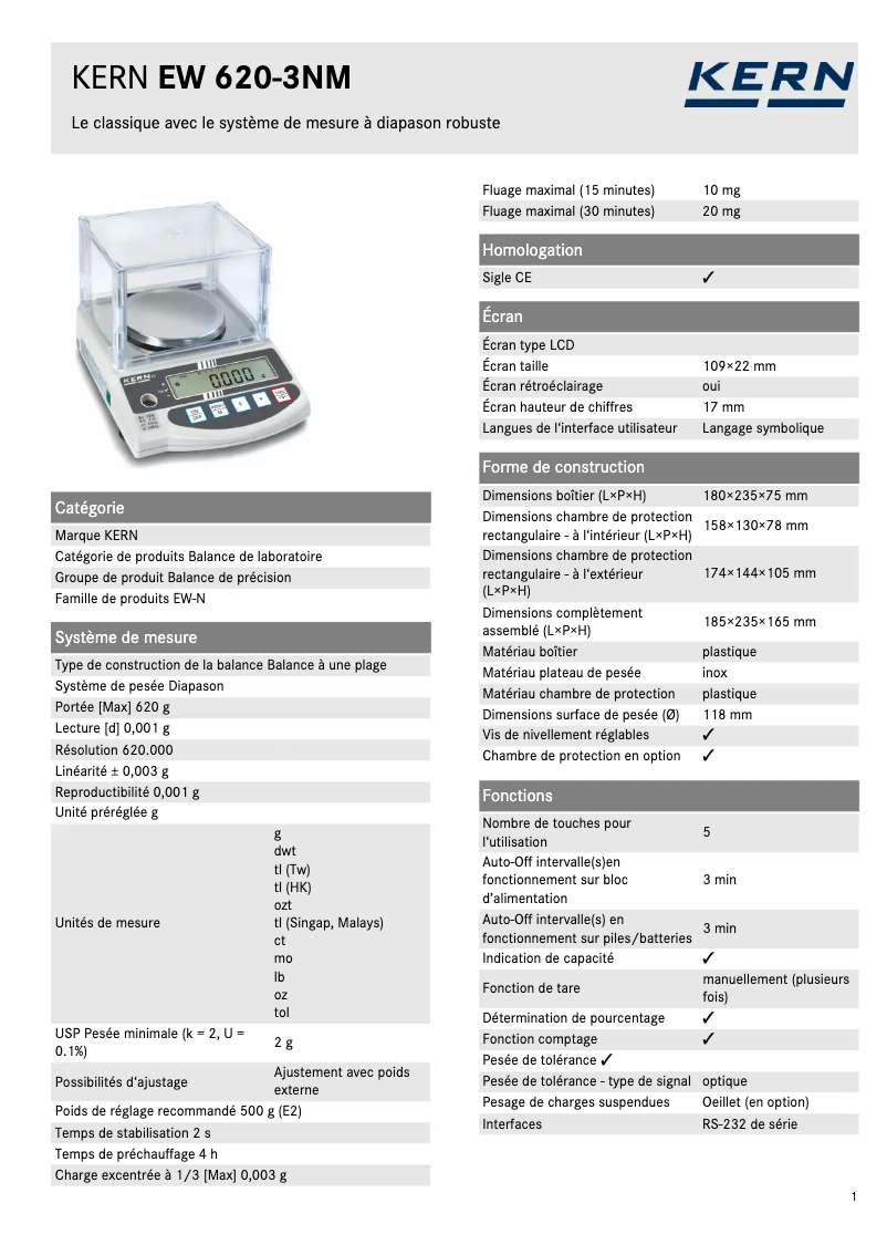 Image de la première page du manuel de l'appareil EW 620-3NM