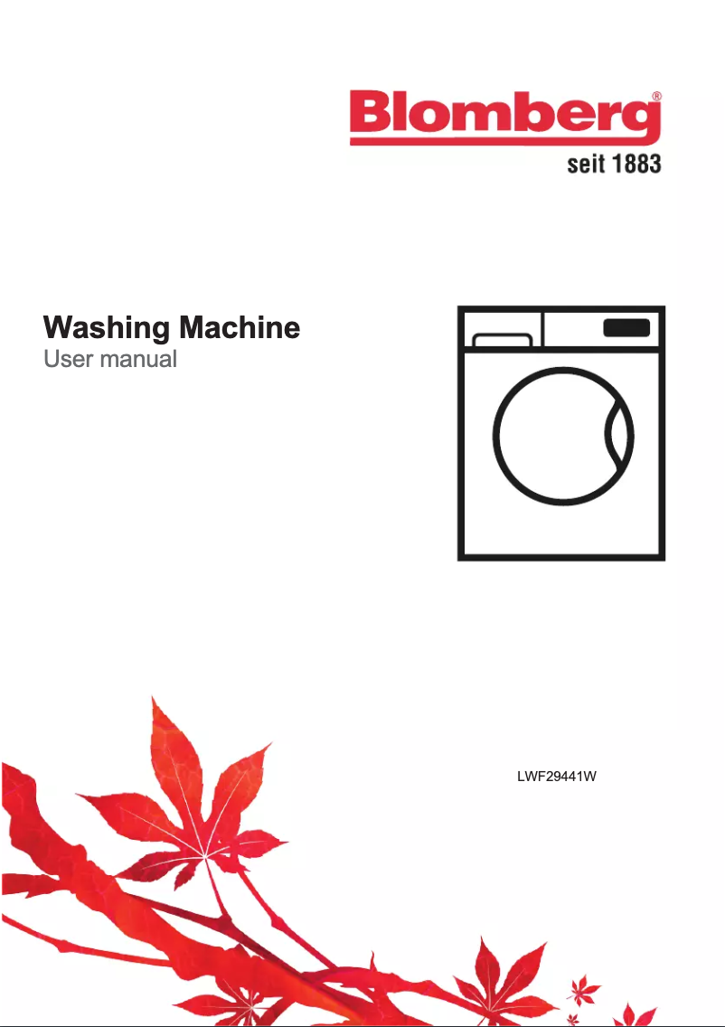 Page n°1 - Manuel utilisateur Blomberg LWF29441