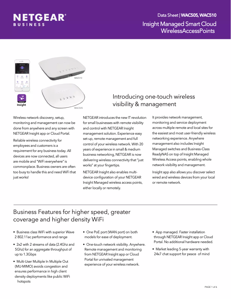 Image de la première page du manuel de l'appareil WAC510