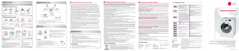 Page 1 de la notice Manuel utilisateur LG F1403YD