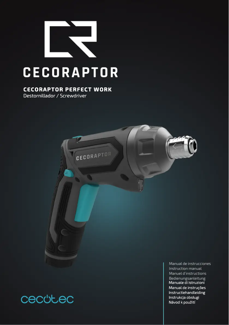 Page n°1 - Manuel utilisateur Cecotec CecoRaptor Perfect Work