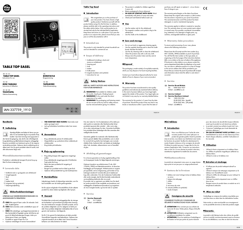 Imagen de la primera página del manual del dispositivo HG06319