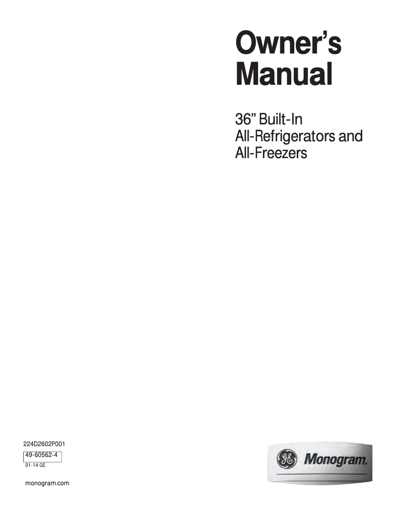 Image de la première page du manuel de l'appareil ZIR360NXLH