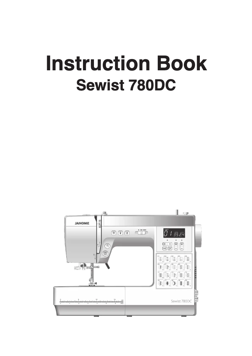 Page n°1 - Fiche technique Janome Sewist 780DC