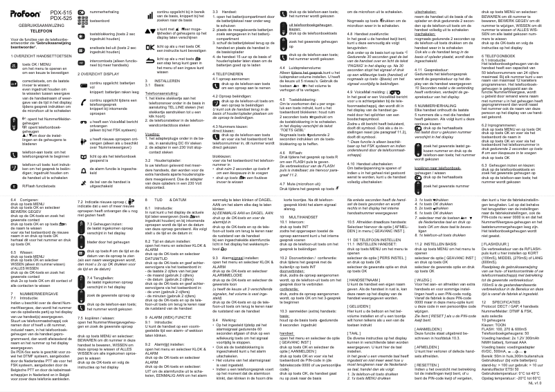 Página 1 del manual Manual de usuario Profoon PDX-515ZT