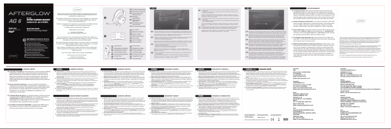 Page n°1 - Manuel utilisateur PDP Afterglow AG 6