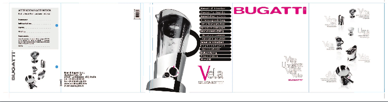 Imagen de la primera página del manual del dispositivo Vela