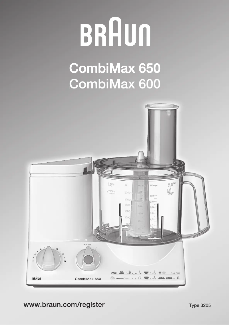 Image de la première page du manuel de l'appareil CombiMax 650