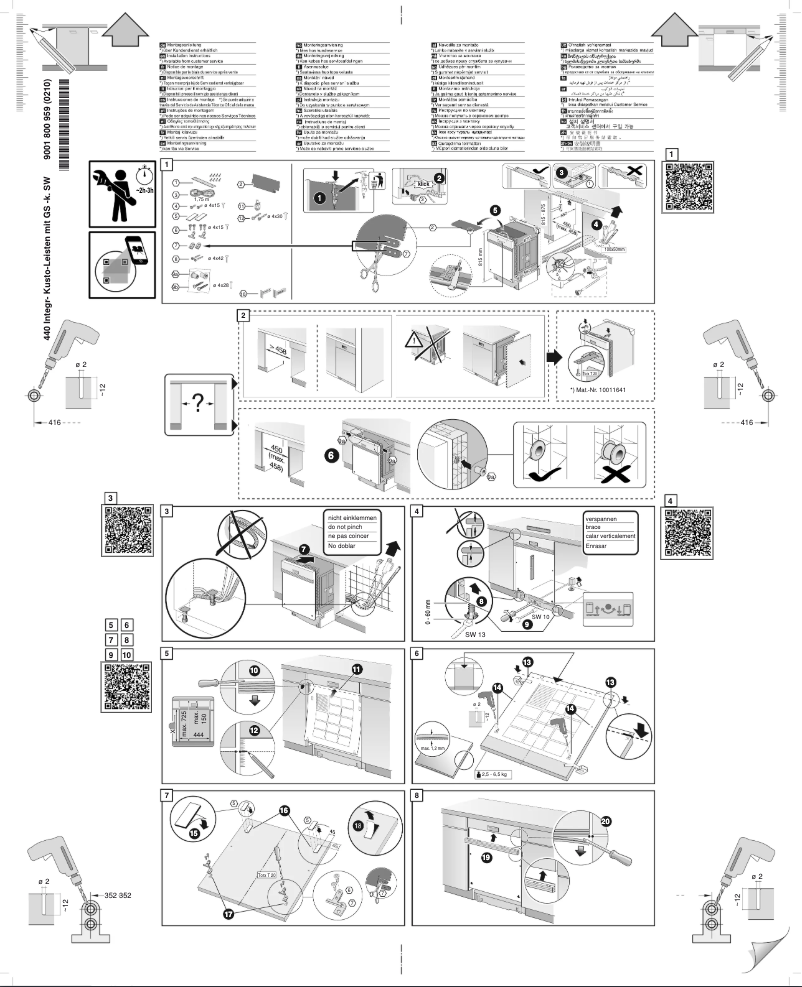 Page n°1 - Instructions / montage Siemens SN23HW10TE